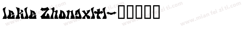 iekie Zhongxiti字体转换
